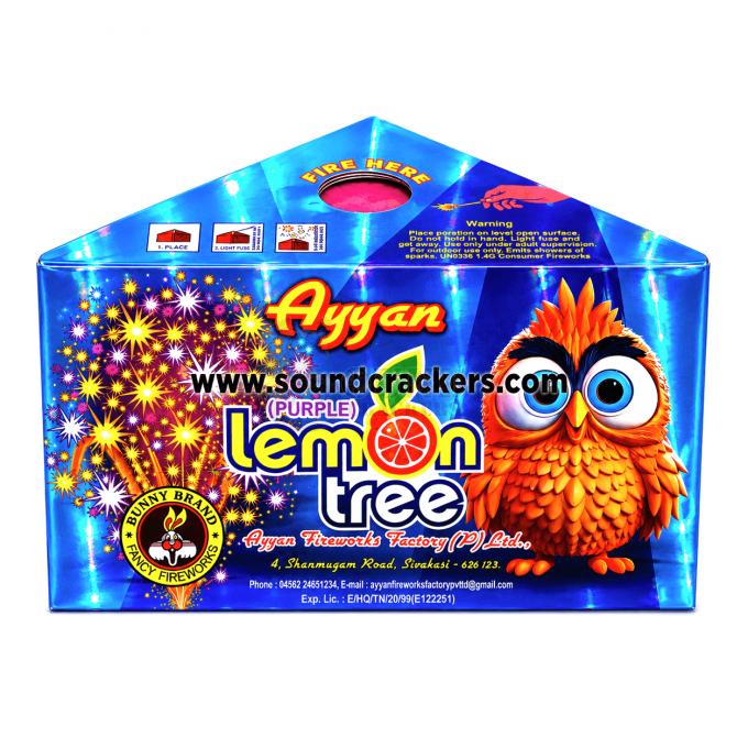 Purple Lemon Tree(Purple colour Fountain and Crackling)[1 Pcs]