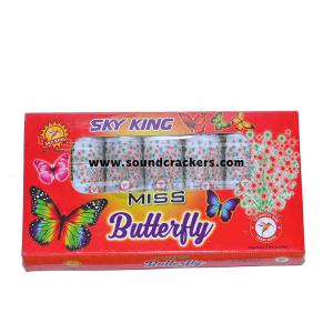 Miss Butterfly [5 Pcs](Red&Green Fountain with Crackling)