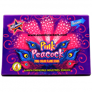 Pink colour Peacock (Ajanta)(1 Pcs)