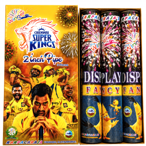 2 inch Fancy (3 pcs- 3 colours)"Chennai Super kings"